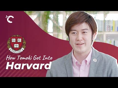 How Tomoki Got Into Harvard